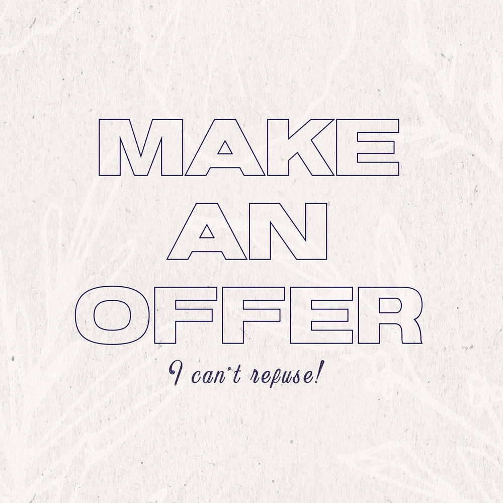 Offers Welcome!! ✨